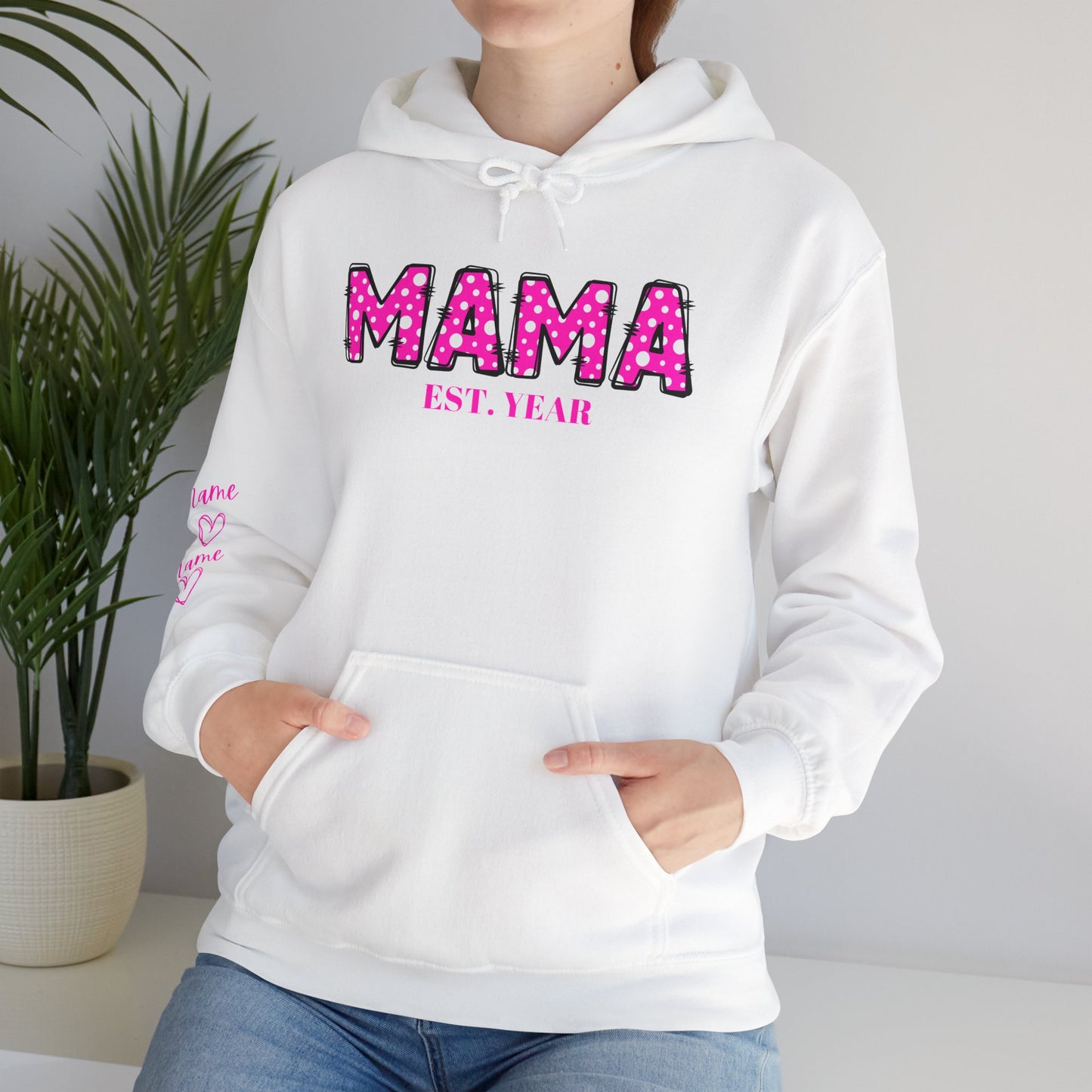 MAMA Pink Hooded Sweatshirt