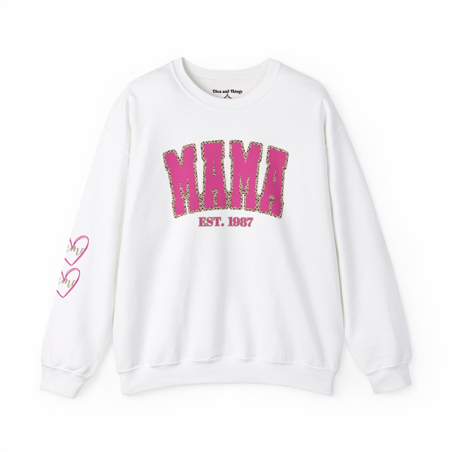 MAMA PINK ANIMAL PRINT™ Crewneck Sweatshirt