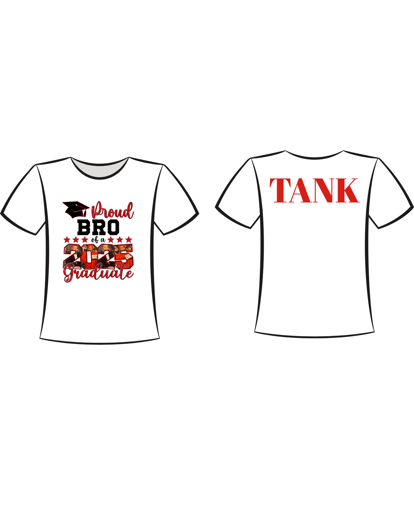 Proud Graduate T-shirt RED