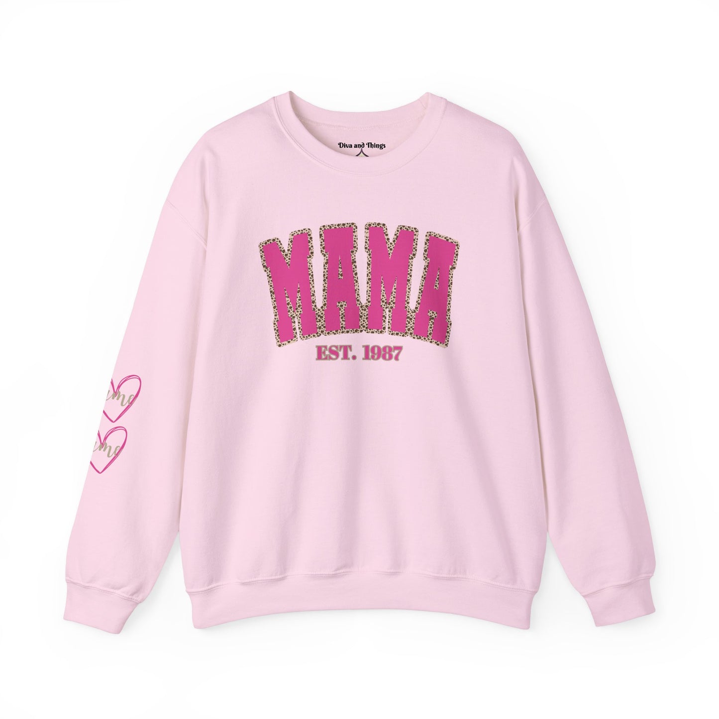 MAMA PINK ANIMAL PRINT™ Crewneck Sweatshirt