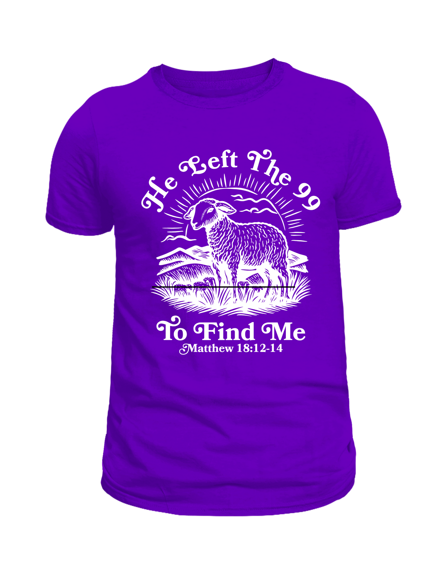 He left the 99 to find me Purple tshirt