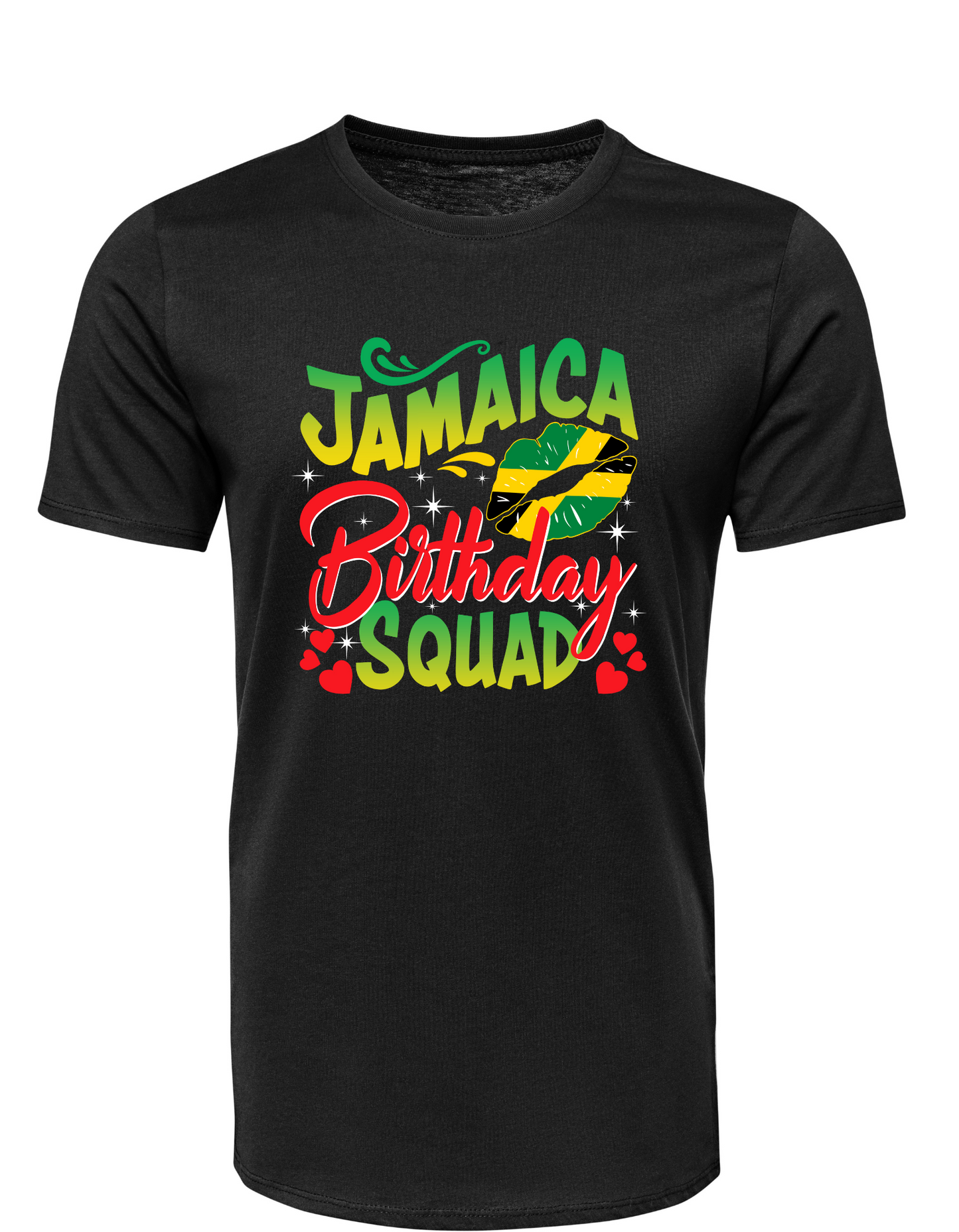 JAMAICAN BIRTHDAY SQUAD BLACK TEE