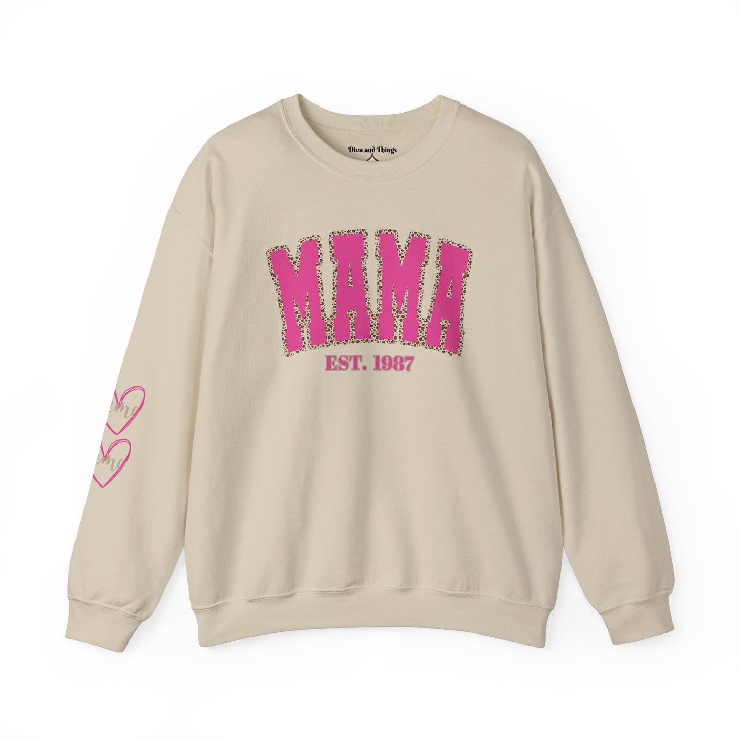 MAMA PINK ANIMAL PRINT™ Crewneck Sweatshirt