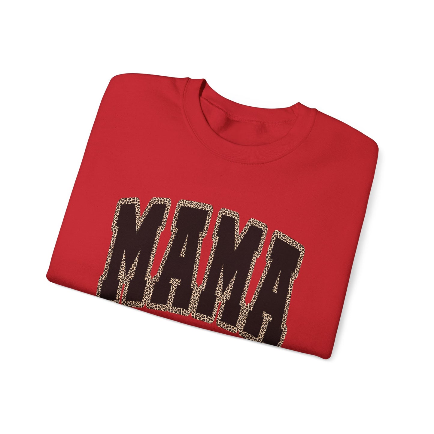 MAMA ANIMAL PRINT BLACK Crewneck Sweatshirt