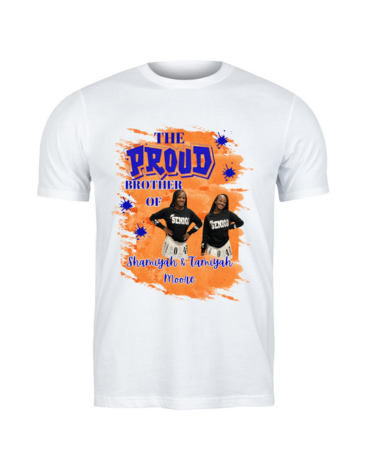 Custom Proud Sibling Graduation Tee