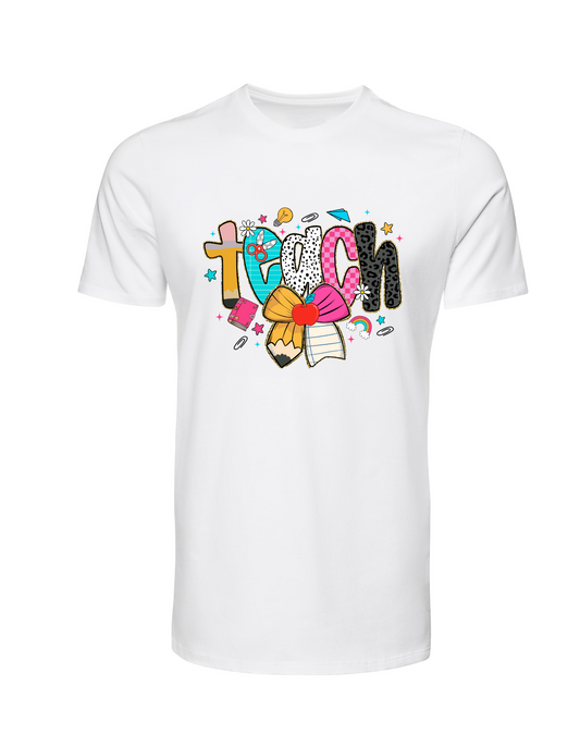 Colorful Teacher Tee