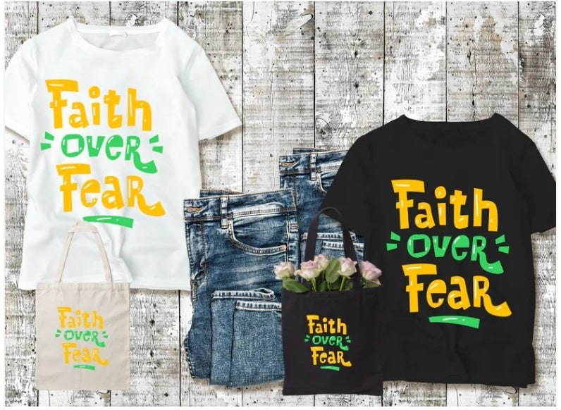 Faith Over Fear Unisex Heavy Cotton Tee