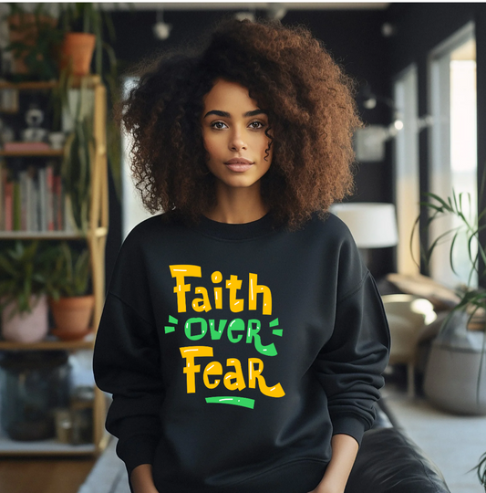 Faith Over Fear Unisex Heavy Blend™ Crewneck Sweatshirt