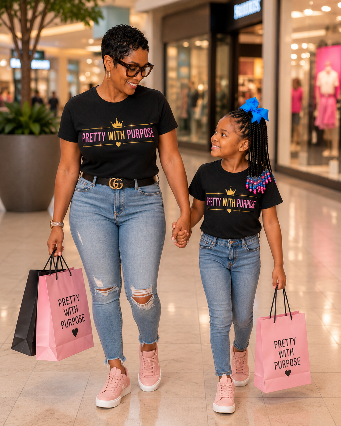 💕 Pretty With Purpose™ Mommy & Me Set – Includes Mom & Daughter Tee