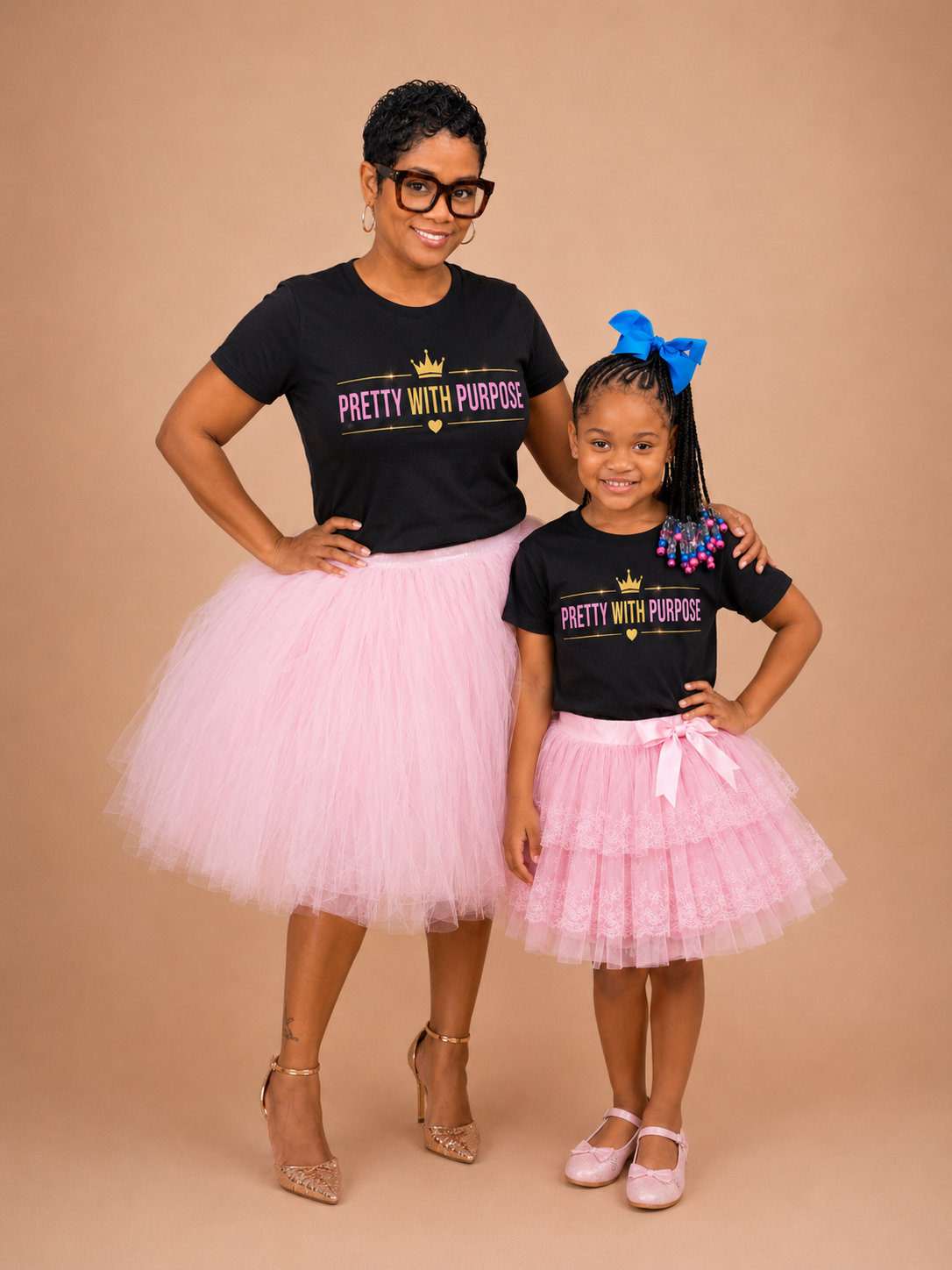 💕 Pretty With Purpose™ Mommy & Me Set – Includes Mom & Daughter Tee