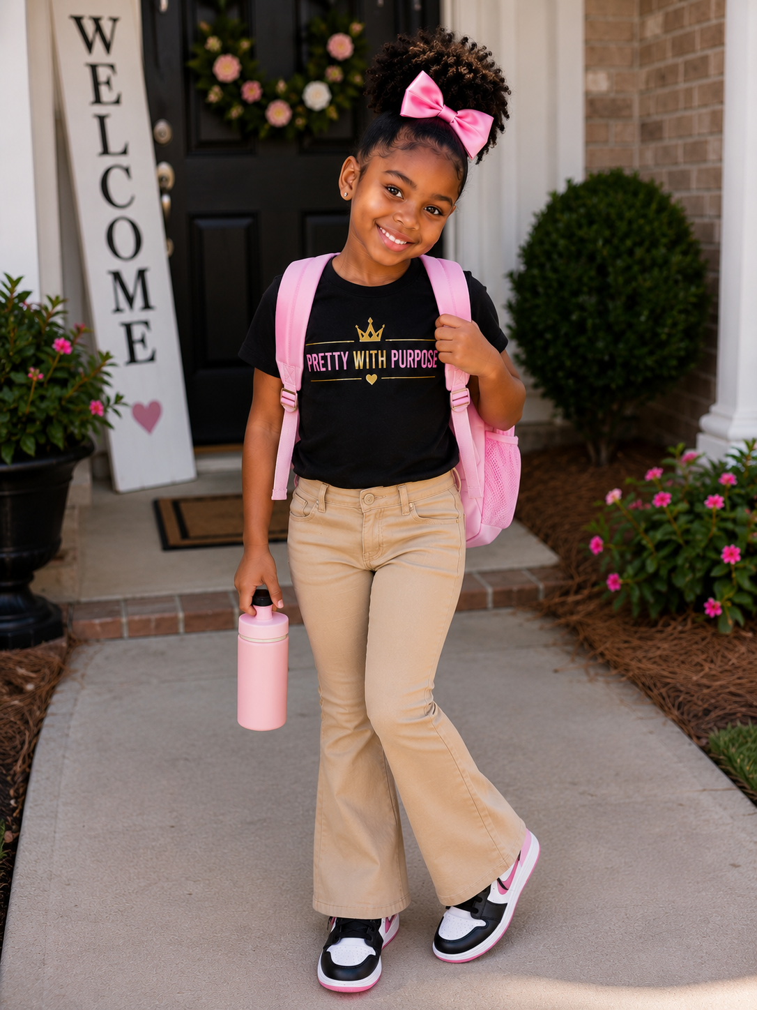 Pretty With Purpose Little Girls Tee