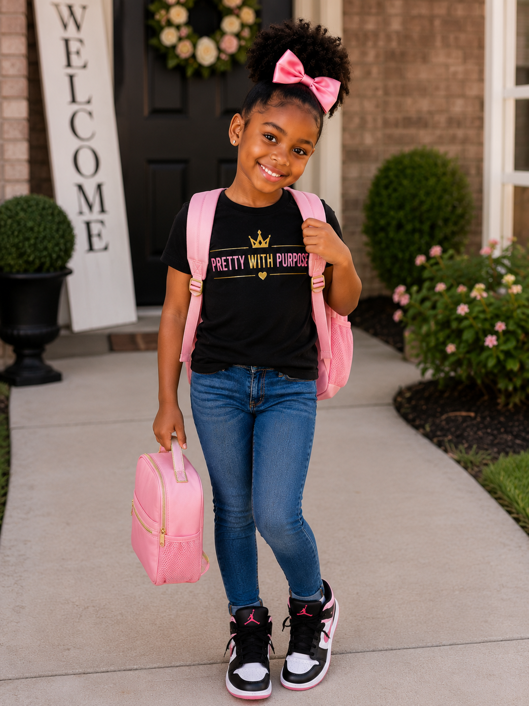 Pretty With Purpose Little Girls Tee