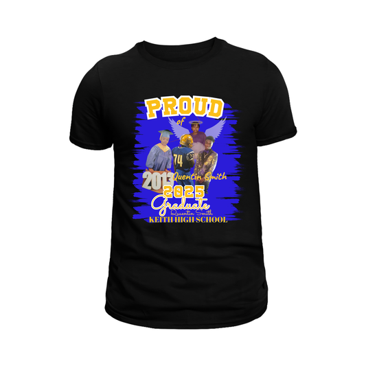 Proud 2025 Graduate Black Tee