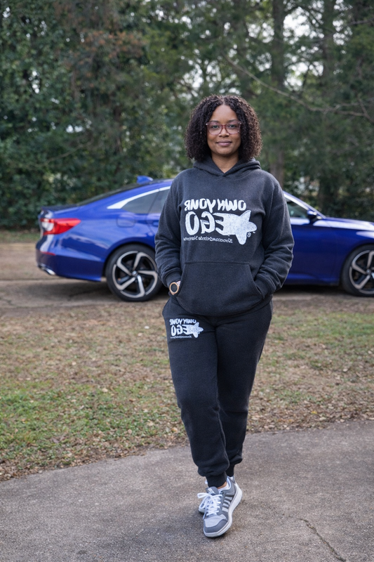Own Your EGO Gray Jogger Set
