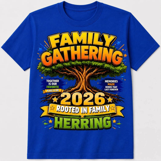 Herring Family Gathering 2026 – Rooted in Family Reunion T-Shirt