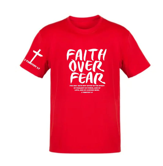 Faith and Fear Tee Red